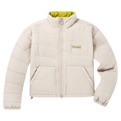 哥伦比亚Columbia户外女拒水防风保暖加厚短款棉服立领外套WR8199