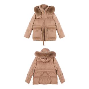 Deessesicile  折扣 YS/LP老钱风狸毛领羊毛呢鹅绒服羽绒马甲女
