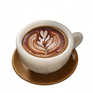 创意咖啡杯造型香薰蜡烛复古拉花氛围感蜡烛杯装饰摆件生日礼物