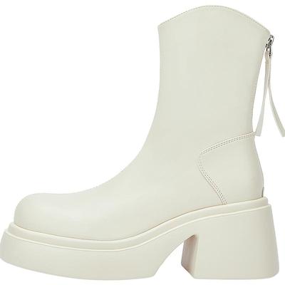 达芙妮厚底增高显瘦短靴