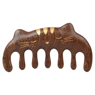 谭木匠正品经络按摩梳掌中梳-喵呜  按摩护发蓬松礼盒梳