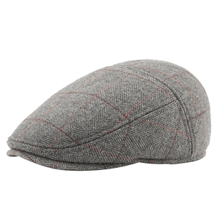 秋冬帽子男款冬季保暖护耳鸭舌帽中老年人男帽加绒加厚复古前进帽