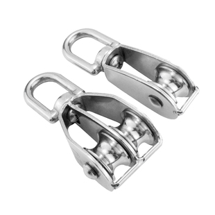 源生 304不锈钢滑轮 钢丝绳链条牵引定滑轮 起重承重单滑轮双滑轮