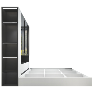 全友全屋定制榻榻米床衣柜一体卧室家具定制书桌床衣柜一体防潮