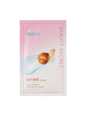 美颜秘笈蜗牛多效补水修护面膜