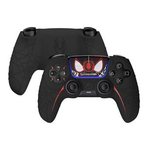 索尼ps5手柄保护套playstation蜘蛛手柄硅胶套触屏贴纸摇杆帽配件