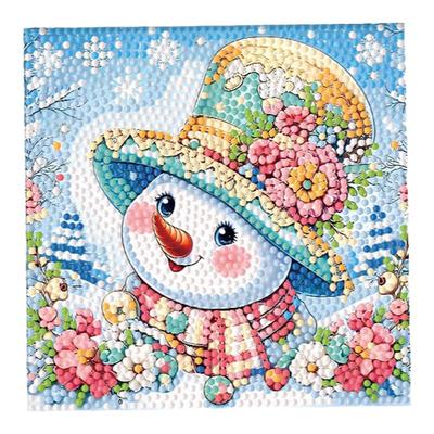 新款圣诞节钻石画diy手工材料圣诞老人卡通可爱钻石绣贴画