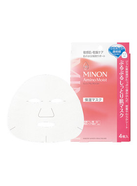 蜜浓MINON氨基酸保湿补水面膜4片/盒新版升级滋润Sundrug保税