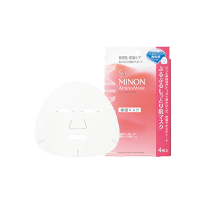 蜜浓MINON氨基酸保湿补水面膜4片/盒新版升级滋润Sundrug保税