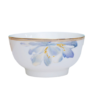 天顺陶瓷兰贵人家用餐具饭碗米饭碗吃饭碗面碗金边轻奢高级感精致