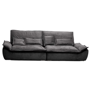 鼎德喜帆船沙发意式极简磨砂布美迪奇现代乳胶羽绒定制大直排沙发