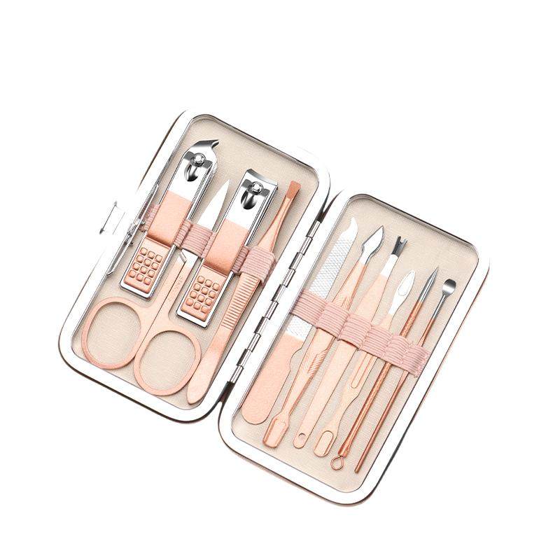 便携指甲刀套装家用指甲剪套盒女生可爱指甲钳修脚刀工具掏挖耳勺