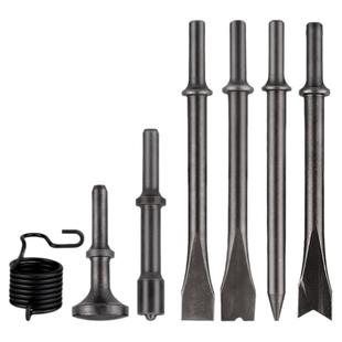 190/250风铲气动铲刀铲头子工具配件锤头圆柄椎V型扁头尖钎凹弹簧