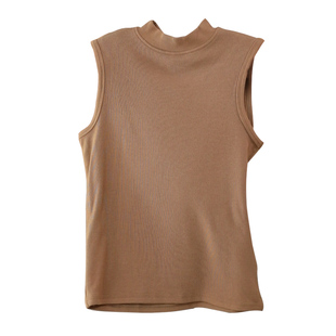 半高领保暖背心女2025新款无袖修身叠穿打底衫西装内搭针织衫上衣