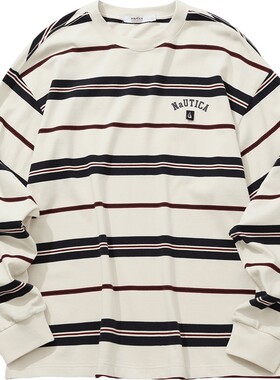 nauticawhitesail长袖圆领T恤
