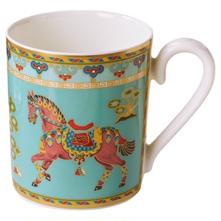 [新年礼物]villeroyboch德国唯宝进口骨瓷马克杯咖啡杯碟奢华中东