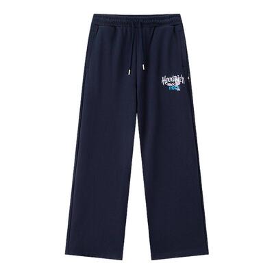 HOODRICH美式复古和平鸽字母刺绣卫裤潮牌秋季休闲百搭直筒裤男款