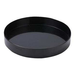 塑料圆盘水盘花器复古中式日式插花器皿小原流剑山插花器花盘花盆