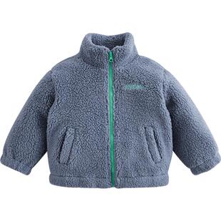 【打折】马克珍妮春 男女童仿羊羔毛复合摇粒绒外套221255