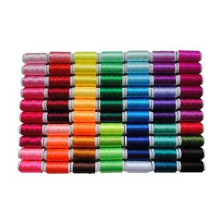 冰丝线涤纶丝线手工刺绣线缠花线流苏线鞋垫手鞠球缝纫机线可选色