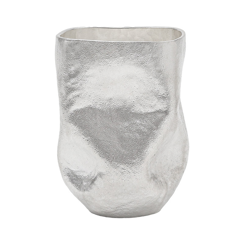 纯银999纯手工银茶杯咖啡杯