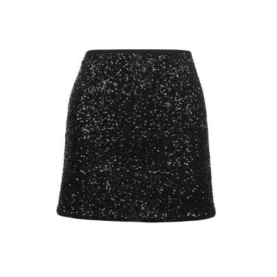 vq区绫致Vero Moda半裙春夏复古时髦A字亮片高腰短裙女时尚