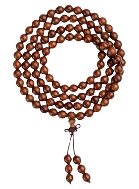 普陀山正宗金丝檀手串108颗