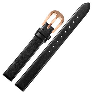 时尚纤细手表带适配罗拉小绿表聚利时OliviaBurton女学生真皮表链