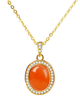 宫里上新天然南红玛瑙吊坠