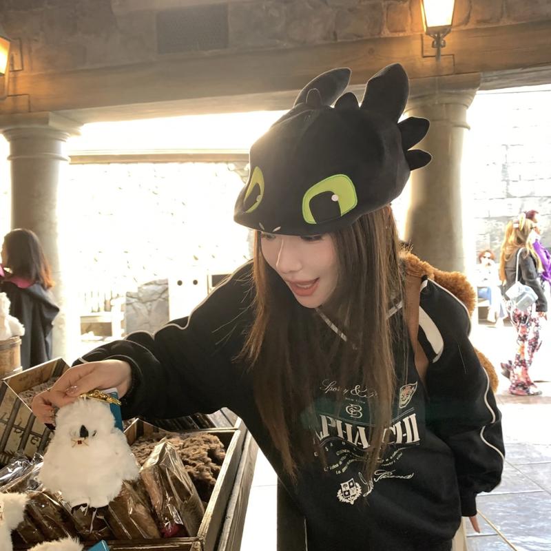 驯龙高手无牙仔帽子北京环球影城同款秋冬卡通可爱情侣拍照套头帽