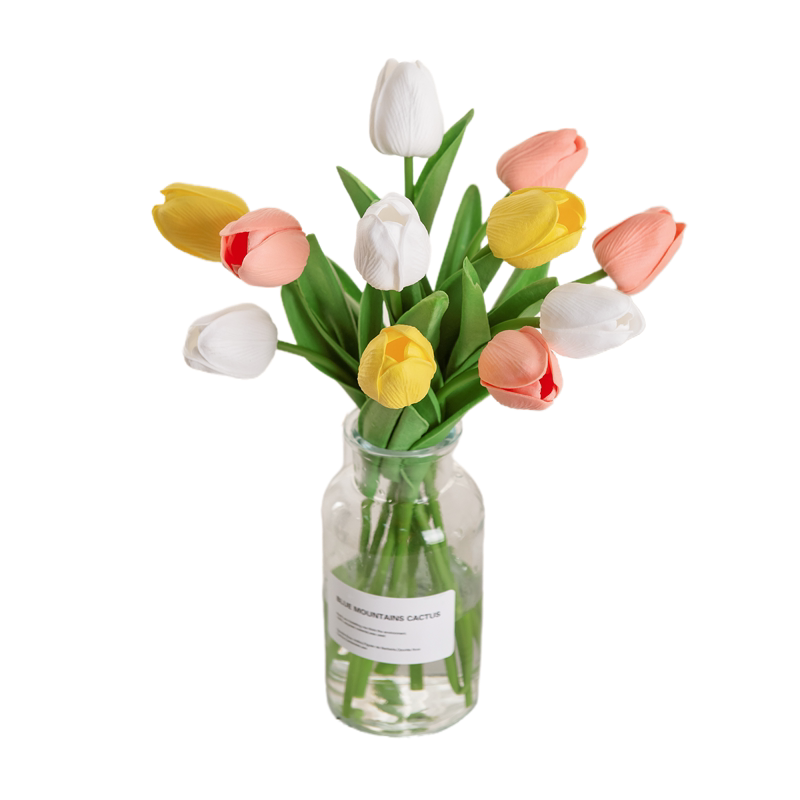 郁金香仿真花假花客厅卧室摆设学生宿舍干花花束装饰桌面花艺插花