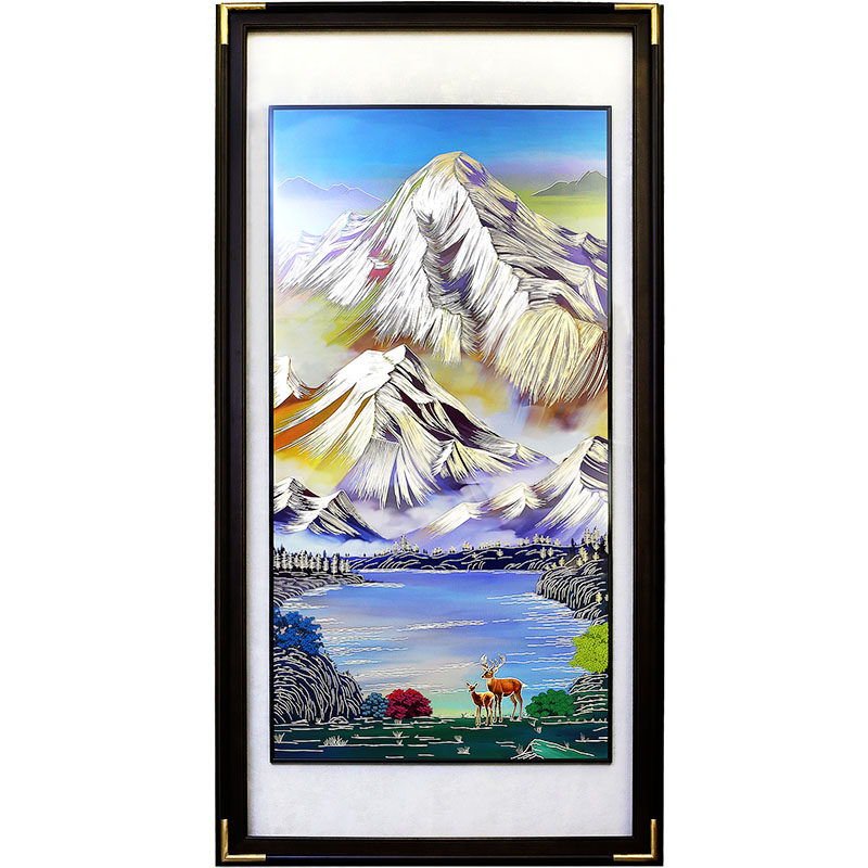 瑞家禾玄关铜雕画走廊过道挂画