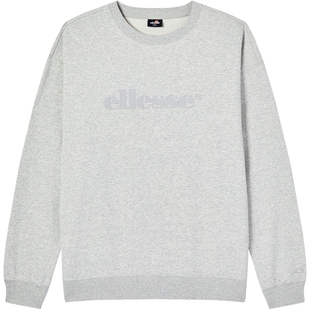 【博主同款】ellesse小贝壳秋冬运动套头圆领卫衣薄款上衣情侣款