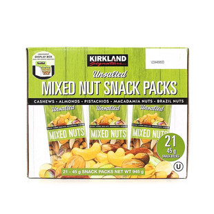 韩国直邮Kirkland柯克兰无盐综合坚果45g*21包全家营养干果零食