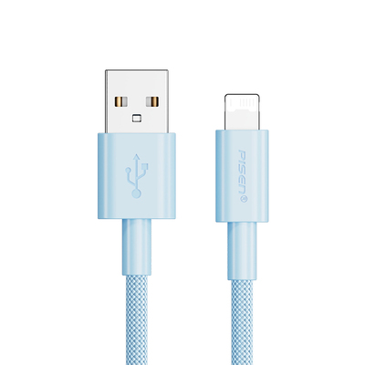 2.4A快充编织抗折断苹果数据线