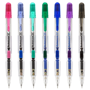 日本Pentel派通自动铅笔0.5透明侧按式PD105T自动笔0.7小 学生二三年级用专初中生活动铅笔儿童铅笔