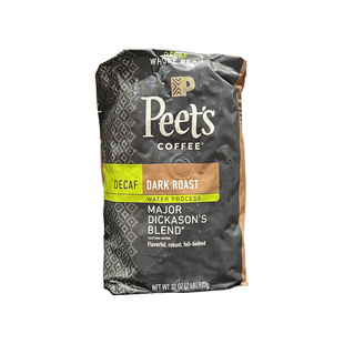 美国直邮Peet's皮爷迪克森少校低咖啡因咖啡豆无咖啡因Decaf低因