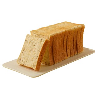 颜小贝全麦面包粗粮学生0脂肪代餐0添蔗糖无油三明治吐司切片零食