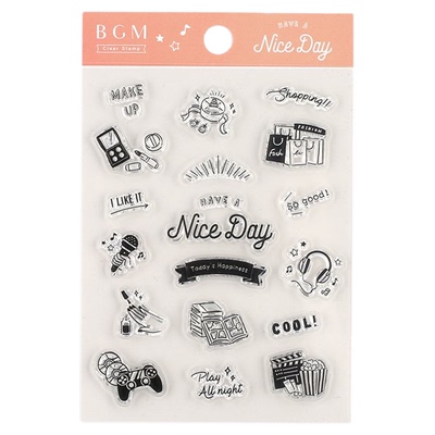 日本BGM透明印章打卡记录