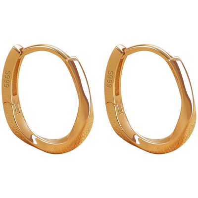 999纯银耳环莫比乌斯环耳圈耳扣