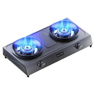 荣事达台式燃气双灶家用炉具天然气液化气灶租房老式猛火煤气灶具