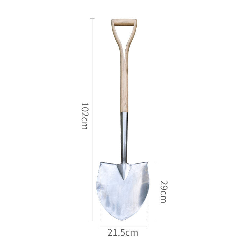 园林养花种花工具不锈钢家庭园艺铁锹塑料柄农用松土挖土铲土铲i.