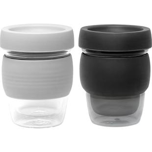 美国邦舒比Barrel咖啡杯便携水杯玻璃杯带盖杯子随行杯车载杯茶杯