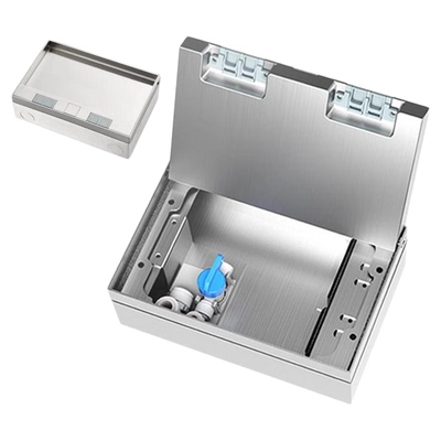 超薄纯平隐形不锈钢净水器地插座