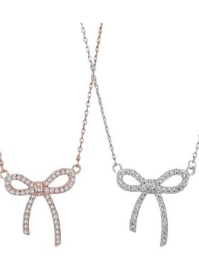 镀金金莫桑石镶钻百搭ins项链