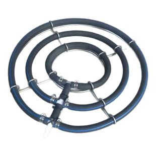 鱼池增氧盘不锈钢爆氧底座养殖场气泡条水产海鲜自沉式曝气暴氧圈