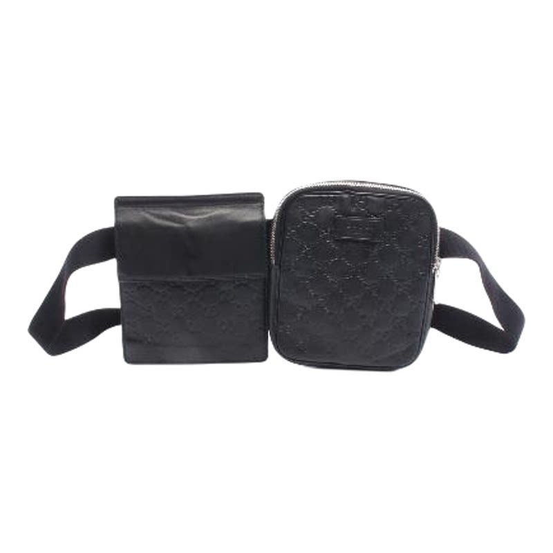中古Gucci古驰腰包メンズ牛皮