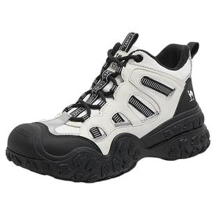 骆驼登山鞋女鞋2025秋冬丑萌鞋登山靴厚底高帮鞋保暖靴子棉鞋