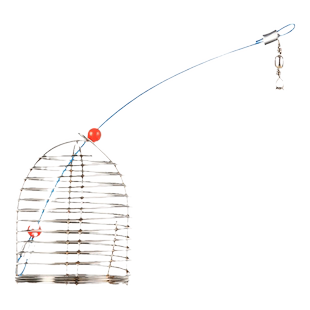 黑坑散炮金钟罩打窝笼不锈钢定点精准打窝器饵料笼钓鱼鲢鳙诱鱼笼