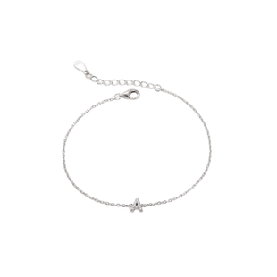 S925纯银手链小众轻奢级感手饰26英文字母镶钻手链女饰品